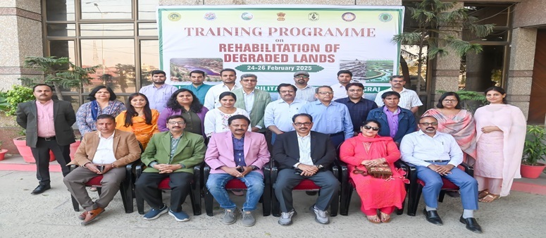 CoE SLM, ICFRE, with ICFRE-ERC, is hosting a 3-day training on rehabilitation of degraded land at Prayagraj for Coal India officials from 24-26 February 2025